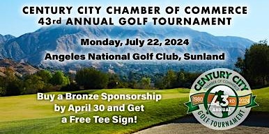 Primaire afbeelding van Century City Chamber of Commerce 43rd Annual Golf Tournament