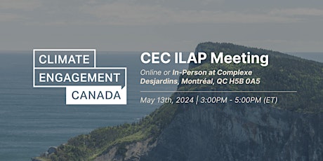 Primaire afbeelding van CEC ILAP Meeting (Hybrid in Montreal)