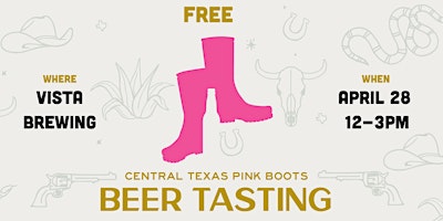 Imagen principal de Free Beer Sampling with Pink Boots Society