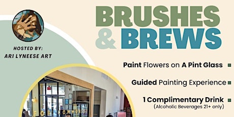 Brushes and Brews: Blooming Spring Flowers