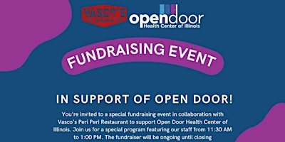 Dine to Donate Fundraiser for Open Door Clinic of Illinois primary image