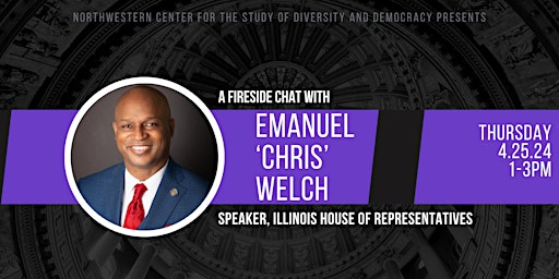 Imagem principal de Fireside Chat with Illinois House Speaker Emanuel 'Chris' Welch