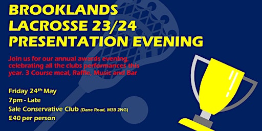 Primaire afbeelding van Brooklands Lacrosse Presentation Evening 23/24