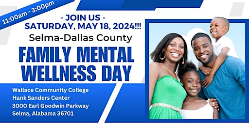 Family Mental Wellness Day - Selma/Dallas County - Black Belt  primärbild