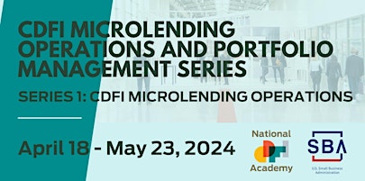 Hauptbild für Series 1: CDFI Microlending Operations and Portfolio Management Series