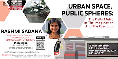 Urban Space, Public Spheres: Rashmi Sadana public talk primary image