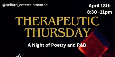 Hauptbild für Therapeutic Thursday: A night of poetry and R&B