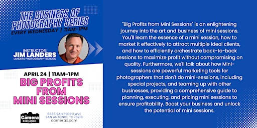 Imagem principal de Big Profits from Mini Sessions