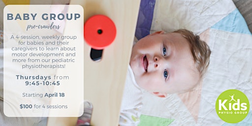 Primaire afbeelding van Pre-Crawlers Baby Group at Kids Physio Victoria