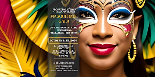Image principale de Progreso Latinos 47th Anniversary - "Masquerade Gala"
