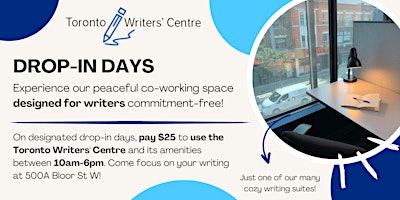 Toronto Writers' Centre Drop-In Days primary image