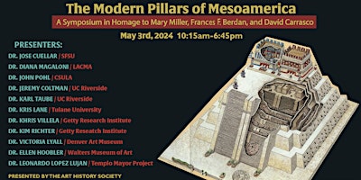 Imagen principal de Modern Pillars of Mesoamerica: A Symposium in Homage to Mary Miller, Frances Berdan & Davíd Carrasco