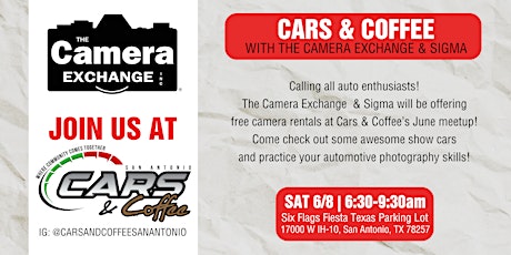 The Camera Exchange & Sigma at Cars & Coffee San Antonio