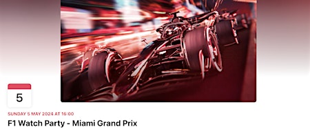 Hauptbild für Formula 1 Miami GP Watch Party