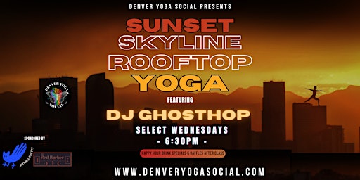 Imagen principal de Sunset Skyline Rooftop Yoga with live music by DJ GhostHop
