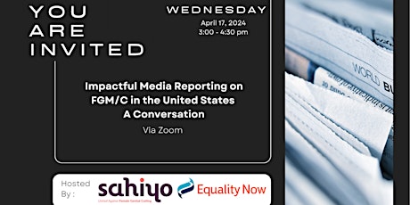 Impactful Media Reporting on FGM/C in the United States - A Conversation