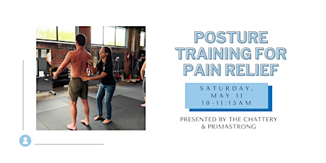 Posture Training for Pain Relief - IN-PERSON CLASS