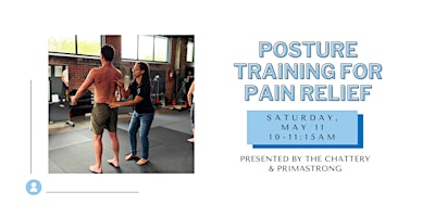 Immagine principale di Posture Training for Pain Relief - IN-PERSON CLASS 