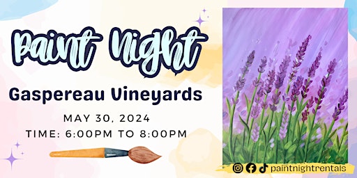 Imagem principal do evento Paint Night at Gaspereau Vineyards