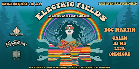 Imagen principal de ELECTRIC FIELDS - FREE PARTY IN THE GOLDEN GATE PARK BANDSHELL - DOC MARTIN