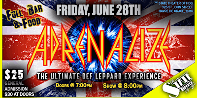 Imagem principal do evento Adrenalize: The Ultimate Def Leppard Experience