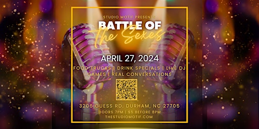 Hauptbild für Battle of the Sexes | Presented by Studio Motif Durham