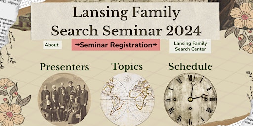 Immagine principale di Lansing Family Search Seminar 2024 