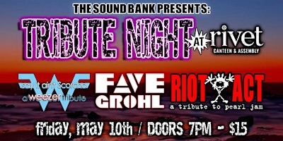 Primaire afbeelding van Soundbank Presents: 90's Grunge Tribute Night - LIVE at Rivet!