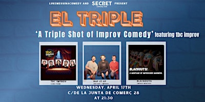 Image principale de English Improv Comedy Night - El Triple