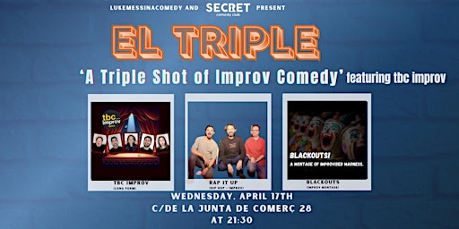 Imagen principal de English Improv Comedy Night - El Triple