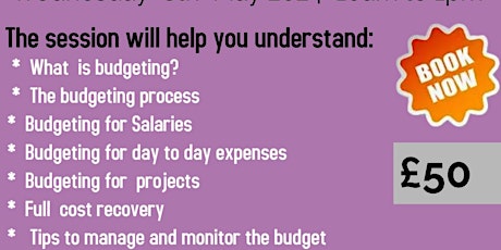 Confidence to prepare Budgets for your CIC