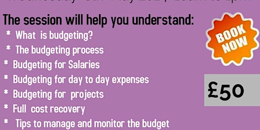 Imagen principal de Confidence to prepare Budgets for your CIC