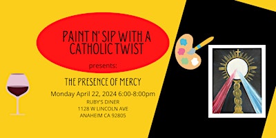 Imagem principal do evento Paint N' Sip With a Catholic Twist-The Presence of Mercy