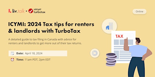 Primaire afbeelding van ICYMI – liv.talk: 2024 Tax tips for renters & landlords with TurboTax