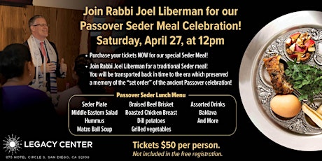 Passover Seder Meal Celebration!