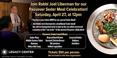 Primaire afbeelding van Passover Seder Meal Celebration!