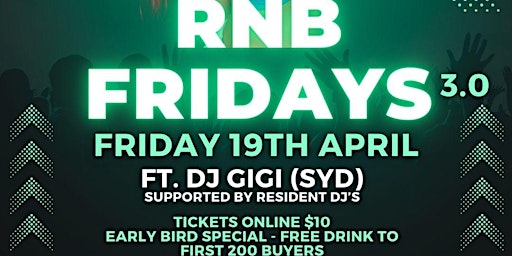 Imagen principal de RNB FRIDAYS 3.0 ft. DJ Gigi