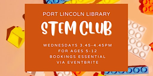 Imagem principal do evento STEM Club at the Port Lincoln Library