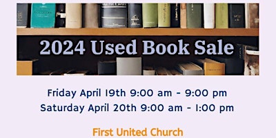 CFUW K-W 57th Annual Used Book Sale primary image