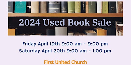 Imagem principal do evento CFUW K-W 57th Annual Used Book Sale