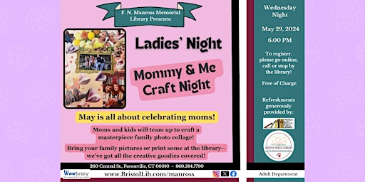 Immagine principale di Ladies' Night: Mommy & Me Craft Night 