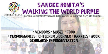 Sandee Bonita's Walking the World Purple Lupus Walk