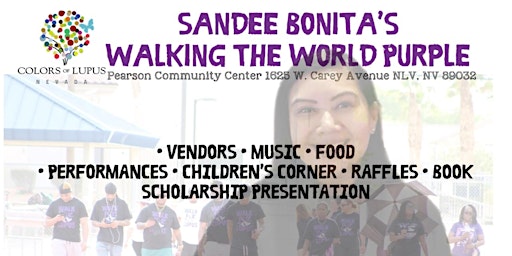 Primaire afbeelding van Sandee Bonita's Walking the World Purple Lupus Walk