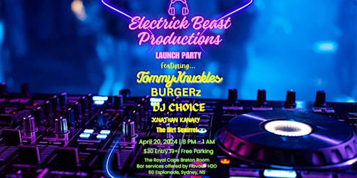 Primaire afbeelding van Electrick Beast Productions  Launch Party !!!