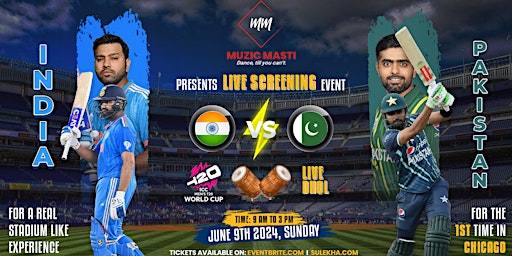Primaire afbeelding van India VS Pakistan T-20 World Cup Live Screening
