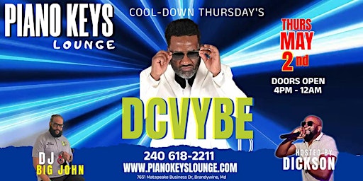 Primaire afbeelding van DCVYBE LIVE @ Piano Keys Lounge  - May 2nd