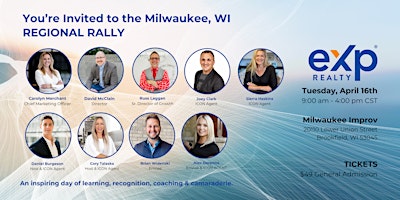 Primaire afbeelding van eXp Midwest Regional Rally- Hosted in Milwaukee