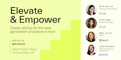 Imagem principal do evento Elevate and Empower: Career advice for the next generation of womxn in tech