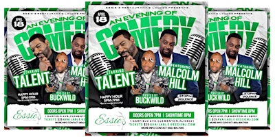 Imagen principal de ESSIE'S RESTAURANT & LOUNGE PRESENTS AN EVENING OF COMEDY | APR 18TH