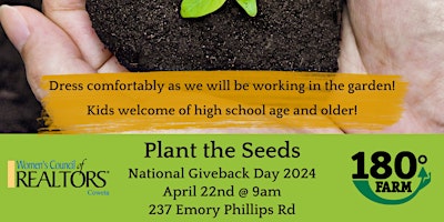 Imagem principal do evento National Giveback Day: Plant the Seeds